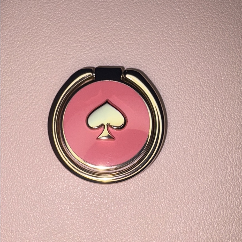 Kate Spade Pink and Gold Phone Ring Stand